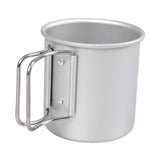 Maxbell Coffee Mug Camping Mug Foldable Handle 0.3L Lightweight for Touring Trips Silver
