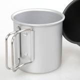 Maxbell Coffee Mug Camping Mug Foldable Handle 0.3L Lightweight for Touring Trips Silver