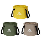 Maxbell Outdoor Water Container Multifunctional Ice Bucket Round for Camping Hiking 20L Yellow