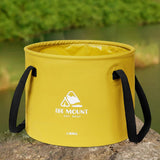 Maxbell Outdoor Water Container Multifunctional Ice Bucket Round for Camping Hiking 20L Yellow