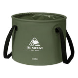 Maxbell Outdoor Water Container Multifunctional Ice Bucket Round for Camping Hiking 20L Green
