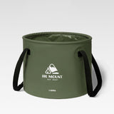 Maxbell Outdoor Water Container Multifunctional Ice Bucket Round for Camping Hiking 20L Green