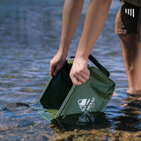 Maxbell Outdoor Water Container Carrier with Handle for Camping Hiking Fishing 15L Green