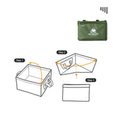 Maxbell Outdoor Water Container Carrier with Handle for Camping Hiking Fishing 15L Green