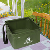 Maxbell Outdoor Water Container Carrier with Handle for Camping Hiking Fishing 15L Green