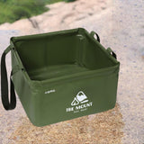 Maxbell Outdoor Water Container Carrier with Handle for Camping Hiking Fishing 15L Green