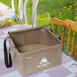 Maxbell Outdoor Water Container Carrier with Handle for Camping Hiking Fishing 15L Coffee