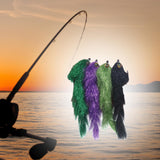 Maxbell Biomimetic Fishing Lures Multi Fly Fishing for Lake Fishing Fishing Tackle 4pcs