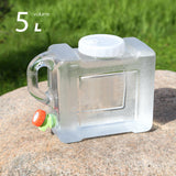 Maxbell 5L Transparent Portable water Storage Barrel Water Tank Container