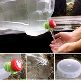 Maxbell 5L Transparent Portable water Storage Barrel Water Tank Container