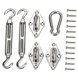 Maxbell Sun Shade Sail Hardware Kit Fixing Accessories Sun Canopy Backpacking Pool