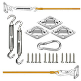 Maxbell Sun Shade Sail Hardware Kit Fixing Accessories Sun Canopy Backpacking Pool