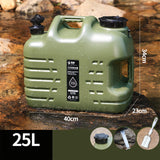 Maxbell Water Container with Faucet Water Jug Water Storage for BBQ Picnic Survival 25L