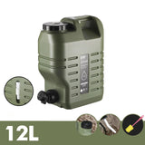 Maxbell Water Container with Faucet Water Jug Water Storage for BBQ Picnic Survival 12L
