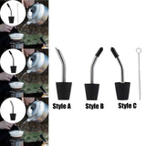 Maxbell Kettle Extension Nozzle Stainless Steel Dustproof for Hiking Camping style A