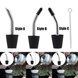 Maxbell Kettle Extension Nozzle Stainless Steel Dustproof for Hiking Camping style A