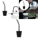 Maxbell Kettle Extension Nozzle Stainless Steel Dustproof for Hiking Camping style A