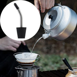 Maxbell Kettle Extension Nozzle Stainless Steel Dustproof for Hiking Camping style B