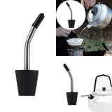 Maxbell Kettle Extension Nozzle Stainless Steel Dustproof for Hiking Camping style B