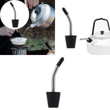 Maxbell Kettle Extension Nozzle Stainless Steel Dustproof for Hiking Camping style B