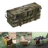 Maxbell Armrest Side Organizer Outdoor Multi Pockets Camping Table Storage Bag Green Multicolor