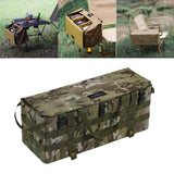 Maxbell Armrest Side Organizer Outdoor Multi Pockets Camping Table Storage Bag Green Multicolor
