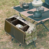 Maxbell Armrest Side Organizer Outdoor Multi Pockets Camping Table Storage Bag Green Multicolor