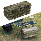 Maxbell Armrest Side Organizer Outdoor Multi Pockets Camping Table Storage Bag Green Multicolor