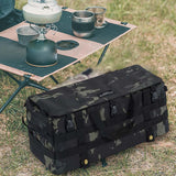 Maxbell Armrest Side Organizer Outdoor Multi Pockets Camping Table Storage Bag Black Multicolor