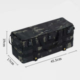 Maxbell Armrest Side Organizer Outdoor Multi Pockets Camping Table Storage Bag Black Multicolor