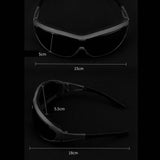 Maxbell Outdoor Goggles Glasses Adjustable Straps Unisex Eye Protection for Camping Black