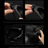 Maxbell Outdoor Goggles Glasses Adjustable Straps Unisex Eye Protection for Camping Black