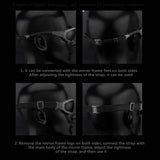 Maxbell Outdoor Goggles Glasses Adjustable Straps Unisex Eye Protection for Camping Black
