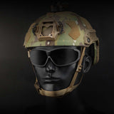 Maxbell Outdoor Goggles Glasses Adjustable Straps Unisex Eye Protection for Camping Black