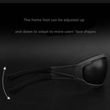 Maxbell Outdoor Goggles Glasses Adjustable Straps Unisex Eye Protection for Camping Black