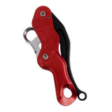 Maxbell Outdoor Rock Climbing Descender Self Braking Rappelling Gear for Downhill Red
