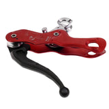 Maxbell Outdoor Rock Climbing Descender Self Braking Rappelling Gear for Downhill Red