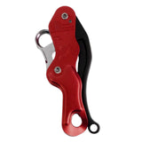 Maxbell Outdoor Rock Climbing Descender Self Braking Rappelling Gear for Downhill Red