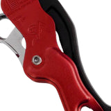 Maxbell Outdoor Rock Climbing Descender Self Braking Rappelling Gear for Downhill Red