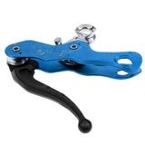 Maxbell Outdoor Rock Climbing Descender Self Braking Rappelling Gear for Downhill Blue