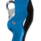 Maxbell Outdoor Rock Climbing Descender Self Braking Rappelling Gear for Downhill Blue