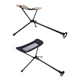 Maxbell Folding Chair Footrest Retractable Feet Legs Rest for Outdoor Camping Picnic beige