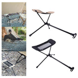 Maxbell Folding Chair Footrest Retractable Feet Legs Rest for Outdoor Camping Picnic beige