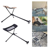 Maxbell Folding Chair Footrest Retractable Feet Legs Rest for Outdoor Camping Picnic beige