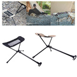Maxbell Folding Chair Footrest Retractable Feet Legs Rest for Outdoor Camping Picnic beige