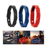 Maxbell Wristband Anti Static Silicone Silica Bracelet Indoor Exercises Yoga Black
