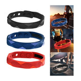Maxbell Wristband Anti Static Silicone Silica Bracelet Indoor Exercises Yoga Black