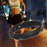 Maxbell Wristband Anti Static Silicone Silica Bracelet Indoor Exercises Yoga Black