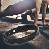 Maxbell Wristband Anti Static Silicone Silica Bracelet Indoor Exercises Yoga Black