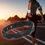 Maxbell Wristband Anti Static Silicone Silica Bracelet Indoor Exercises Yoga Black